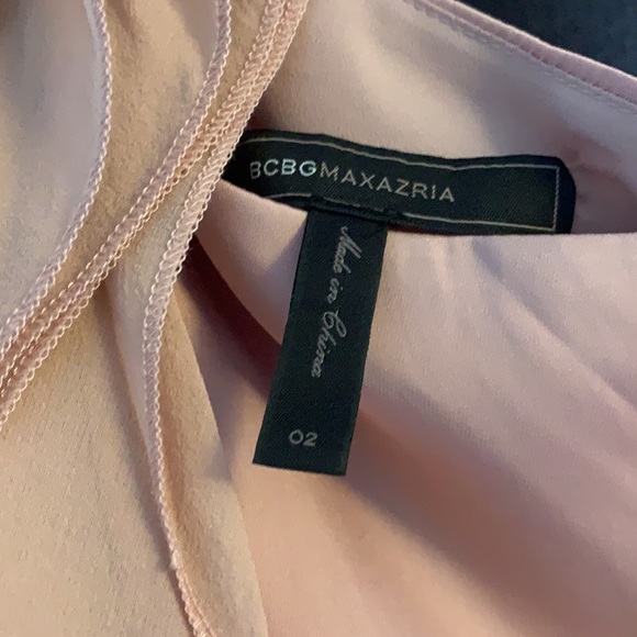 Pale pink, one shoulder BCBG dress - Picture 4 of 4